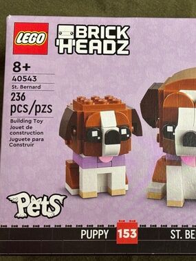 LEGO BRICK'H'EADZ Pets "St. Bernard" UNOPENED* Plz read description.